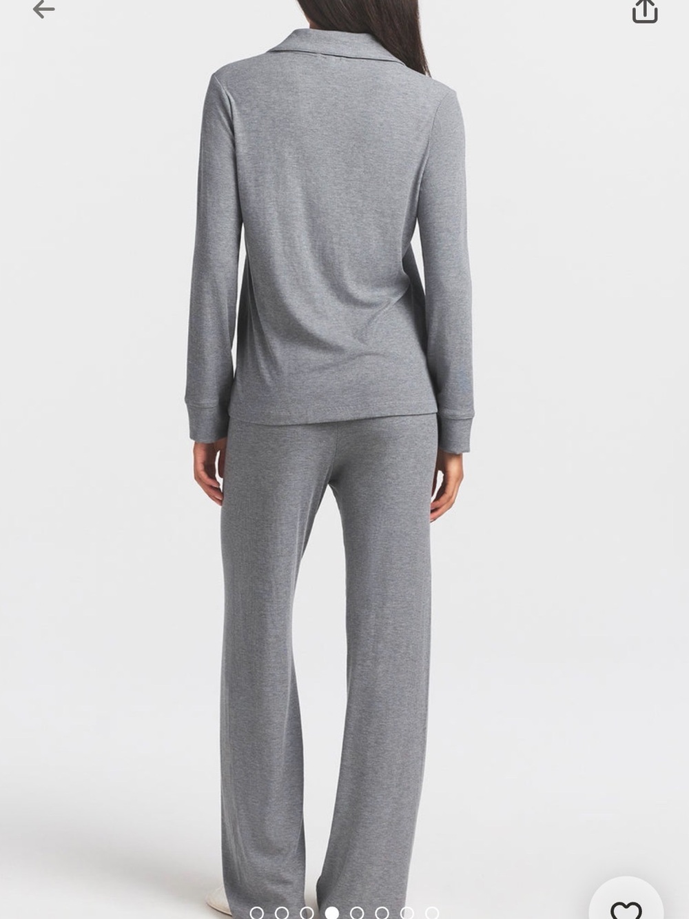 Skims Heather Grey Soft Lounge Sleep Set View 2